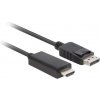 LANBERG DISPLAYPORT(M) V1.1 ->HDMI(M) KABEL 1,8M ČERNÝ CA-DPHD-11CC-0018-BK