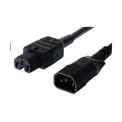 PREMIUMCORD Kabel napájecí 230V prodlužovací 2m (konektory IEC320 C14 - C15), kpss2