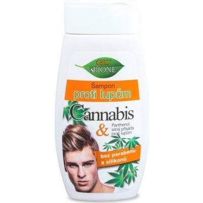 Bione Cosmetics BC BIO CANNABIS Šampón proti lupinám muži 260 ml