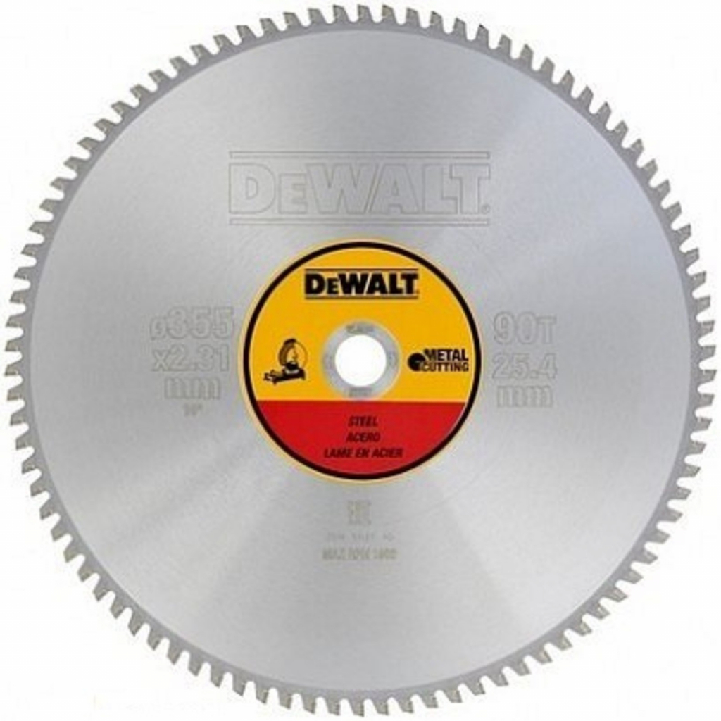 DeWalt DT1927 - Pilový kotouč na ocel 355x25,4 mm 90 zubů