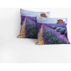 INSPIO Obliečka na vankúš - Levanduľa 40x40 kvety zelená, sivá, fialová