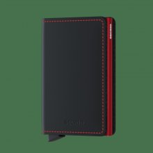 Secrid Slimwallet kožené Matte Black&Red