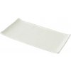 MIJ Servírovací tanier CONTOUR 24 x 15 cm biela keramika