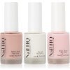Nail HQ French Manicure Trio Set Perfect Nude Base Coat podkladový lak na nechty 10 ml + Natural White Tip lak na nechty 10 ml + Milky Dream Top Coat vrchný lak na nechty 10 ml