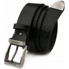 Opasok kožený opasok do nohavíc široký klasický čierny koža Beltimore