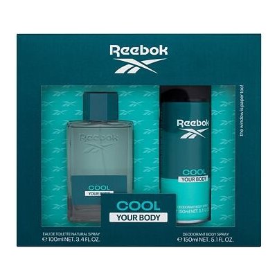 Reebok Cool Your Body dárková sada: EDT 100 ml + deodorant 150 ml pro muže