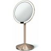 Simplehuman Kozmetické LED zrkadlo Sensor Tru-lux, zväčšenie 10x, rose gold