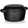 BANQUET Hrniec liatinový EXCELLENT 32 x 16 cm, s vekom, čierny