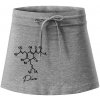 Barová chémia - pivo - Športová sukne - two in one - XL ( Tmavosivý melír )