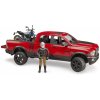Bruder Terénní auto RAM s motocyklem