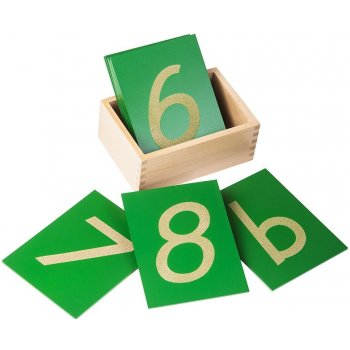 Montessori Šmirgľové číslice s krabičkou