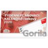 NOTIQUE Stolový Plánovací riadkový CZ 25 x 12,5 cm 2025