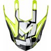 LS2 Helmets LS2 MX437 EVO PEAK CRUSHER BLACK H-V YELLOW