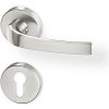 Dverové kovanie ACT Beta R (MATNÝ NIKEL), kľučka-kľučka, WC kľúč, AC-T Matný nikel