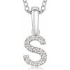 SOFIA DIAMONDS zlatý prívesok písmeno S PAC322-S