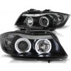 Predné svetlá BMW E90 Black Angel Eyes
