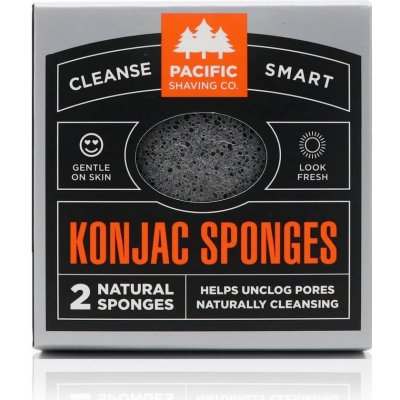 Pacific Shaving Prírodné konjakový huba konjac Sponges 2 ks