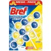 Bref Power Aktiv WC závesný blok tuhý 3 x 50 g Citrón