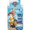 Jerry Fabrics Svietiace obliečky Paw Patrol make me smile Bavlna 140x200 70x90