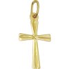 Zlatý prívesok krížik 162-7 (0,42g)