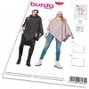 Strih Burda 6175 - Pončo, rolák