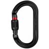 Petzl SCREW LOCK karabína ovál so skrutkovacou poistkou čierna