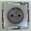 Legrand Valena - Zásuvka 2P , 16A - 250V, hliník - 770196
