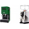 Gaggia New Classic E24 BC, green + Eureka Mignon Perfetto, CR chrome