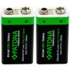 Lítiovo-iónová batéria Patona 9V (6F22) 400 mAh, 2 ks