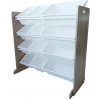Profitent Regál, Organizér na hračky 85 x 30 x 80 cm Biely