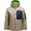 Pánska páperová bunda Peak Performance M Helium Utility Down Hood Jacket - avid beige/ant L