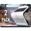 V-TAC LED SOLÁRNE SVIETIDLO S POHYBOVÝM SENZOROM 1,5W (220 lm), IP65, biela/2-PACK!