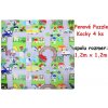 JOKO Veľké Penové puzzle mesto s cestami a ulicami 1,2m x 1,2m