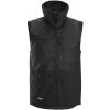 AllroundWork Snickers Workwear vesta zimní čierna