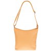 NovaKabelka.sk Ebe Arancio Chiaro kožená talianska crossbody kabelka oranžová