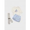 Set - tričko s potlačou, kraťasy a pančuchy Mayoral - 1402244089-ihneď