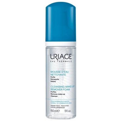 Uriage Hygiène čistiaca a odličovacia pena pre normálnu až zmiešanú pleť (Cleansing Make-up Remover Foam) 150 ml