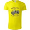 American Army Jeep - Tričko z organickej bavlny - 2XL ( Citrónová )