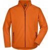 James&Nicholson Pánska softshellová bunda JN1020 Orange L