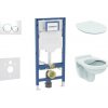 Geberit Duofix - Set predstenovej inštalácie, klozetu Alpha a dosky softclose, tlačidlo Sigma20, biela/chróm SANI11CD3103