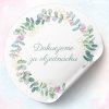 ELIART Nálepky “Ďakujeme za objednávku” – eukalyptus Veľkosť: Ø5cm - 18 ks