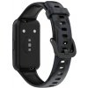 eses Silikónový remienok s potlačou kamufláž pre Huawei Band 7 - Vzorovaný, čierny