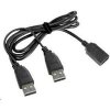 Gembird CCP-USB22-AMAF-3 USB 2x USB 2.0 A male - 1x USB 2.0 A female, 0,9m