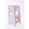 CZ Montessori rostoucí dětská učící věž 3v1 LINDA White / Maple