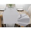 Biante Zamatový behúň na stôl Velvet Brick SVB-206 Svetlo sivý 35x140 cm