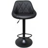 Otočná barová stolička nastaviteľná R-SPORT D3B, čierna