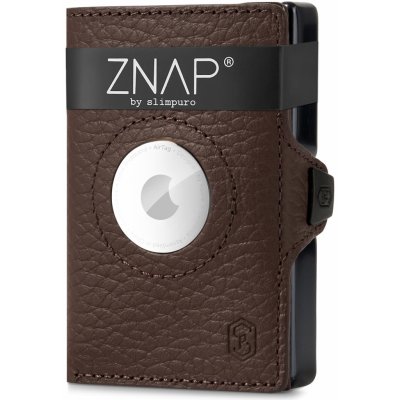 Slimpuro ZNAP Airtag Wallet ochrana RFID ZNAPAirDBrGr12
