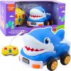 Zábavné autíčko na diaľkové ovládanie Žralok v modrej farbe