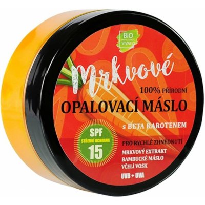 Vivaco Mrkvové opaľovacie maslo s betakaroténom SPF15 150 ml