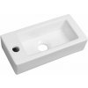 Sapho SMALL ZOE keramické umývadlo 37x18 cm, otvor pre batériu vľavo AR496